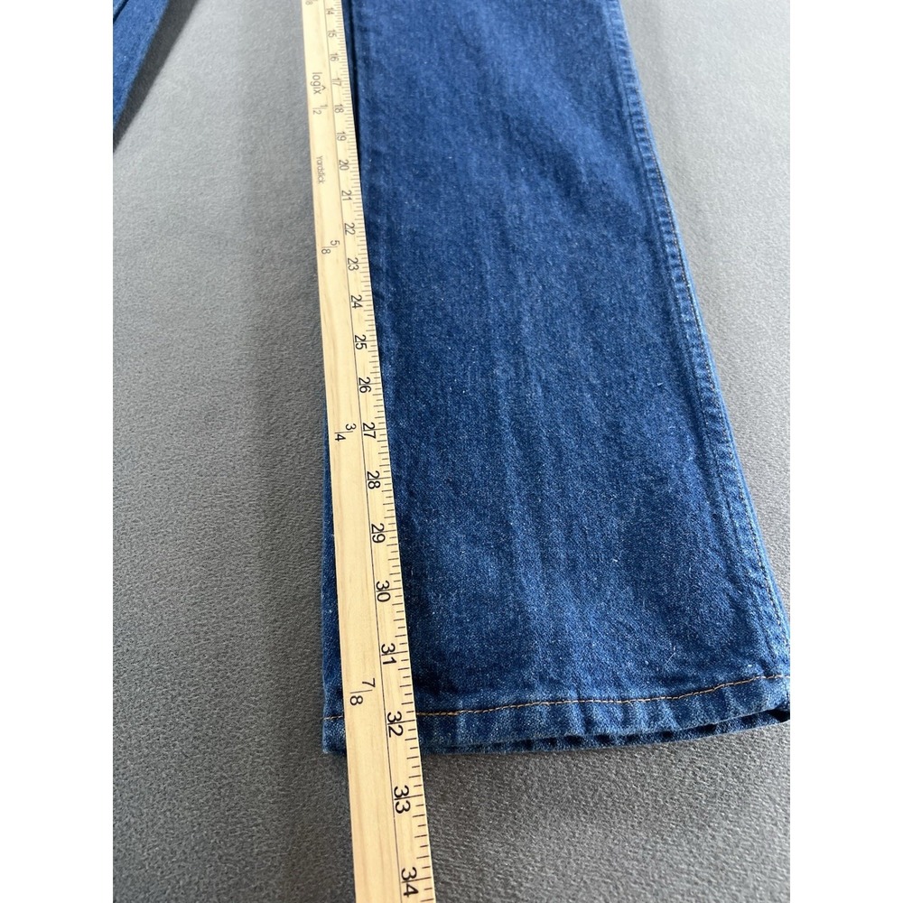Vintage Wrangler USA Made Jeans Women Jrs. Size 1 x 32 High Rise Straight Leg - Picture 12 of 12
